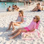 Silla de playa plegable infantil Rayas multicolor - Imagen 10