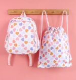 Mochila infantil  con bolsillo térmico corazones - A Little Lovely Company - Imagen 4