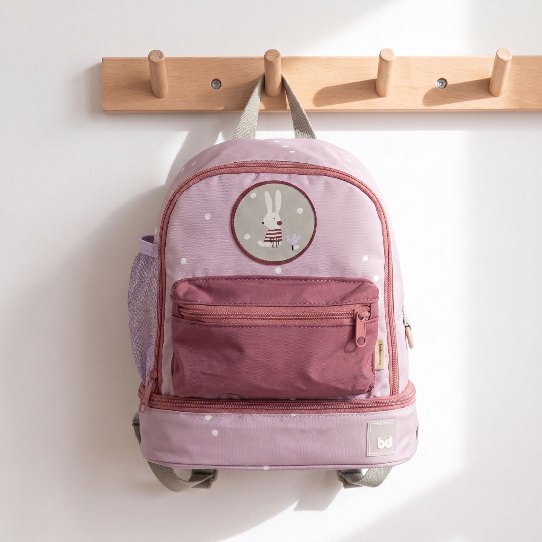 Mochila infantil cole guarderia Bimbidreams (1) Mochila infantil con bolsillo térmico Rabbits - Bimbidreams - Imagen 1
