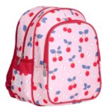 Mochila infantil  con bolsillo térmico cerezas - A Little Lovely Company