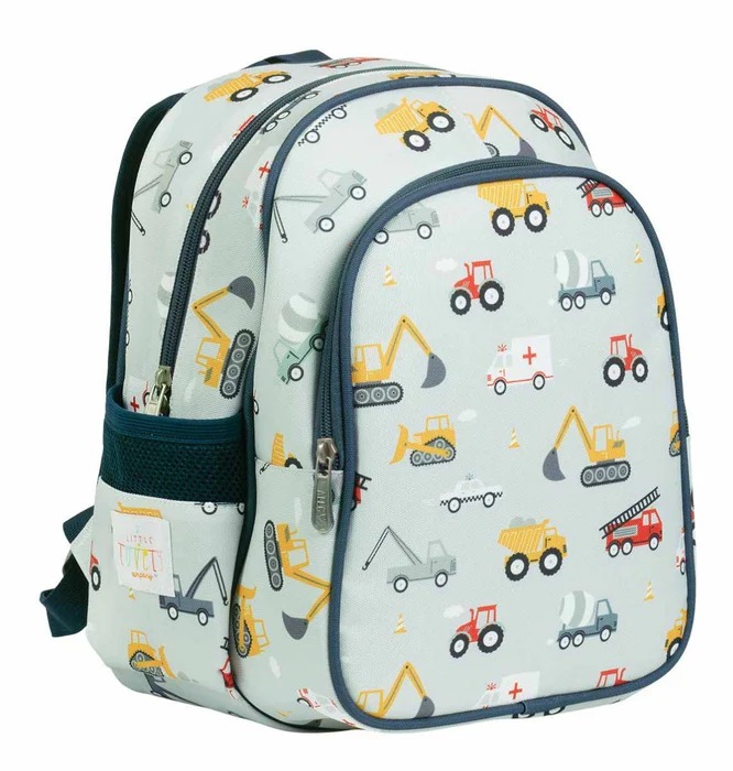 imgi_141_bpvebu64-lr-2-backpack-vehicles Mochila infantil con bolsillo térmico vehículos- A Little Lovely Company - Imagen 1