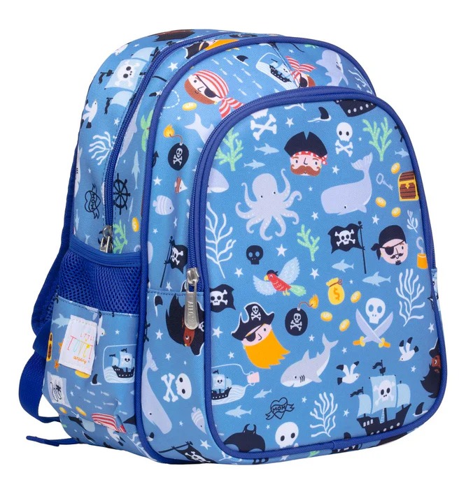 imgi_142_BPPIBU80-LR-2-Backpack-Pirates Mochila infantil con bolsillo térmico piratas - A Little Lovely Company - Imagen 1
